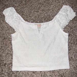 White crop top